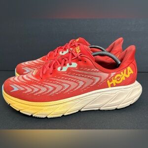 Hoka One One Mens Arahi 6 1123194 FAYW Orange Running Shoes Sneakers Size 12 D